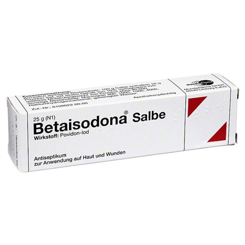 Betaisodona
Salbe, 25 g Betaisodona Salbe, 25 g