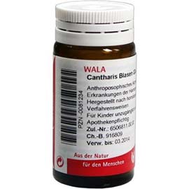 Cantharis Blasen Glob Vela 20g Globuli Cantharis Blasen
Glob Vela 20g Globuli